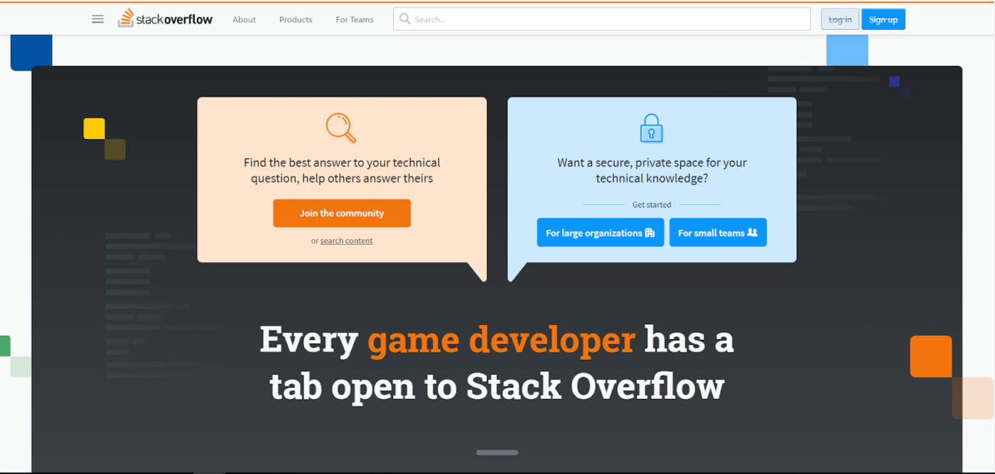Giao diện website Stack Overflow