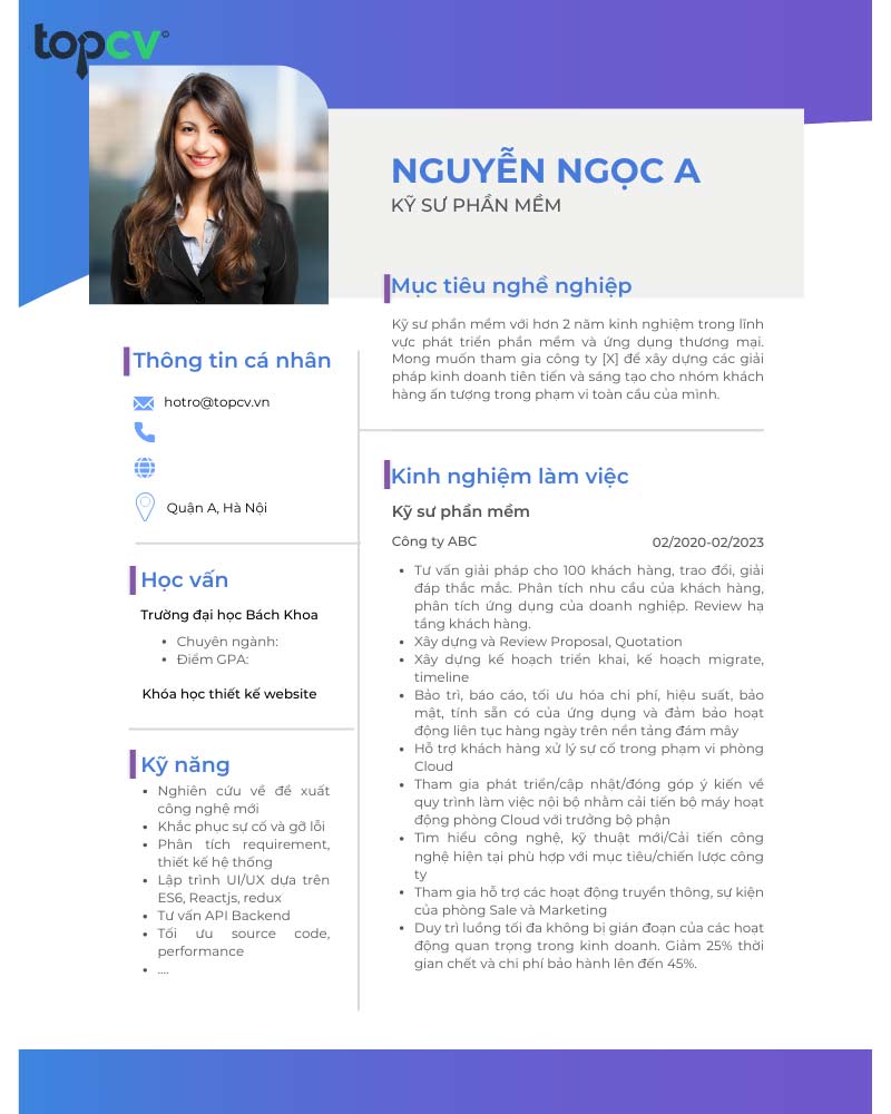 Cách viết CV IT Developer chuẩn thu hút nhà tuyển dụng mới nhất