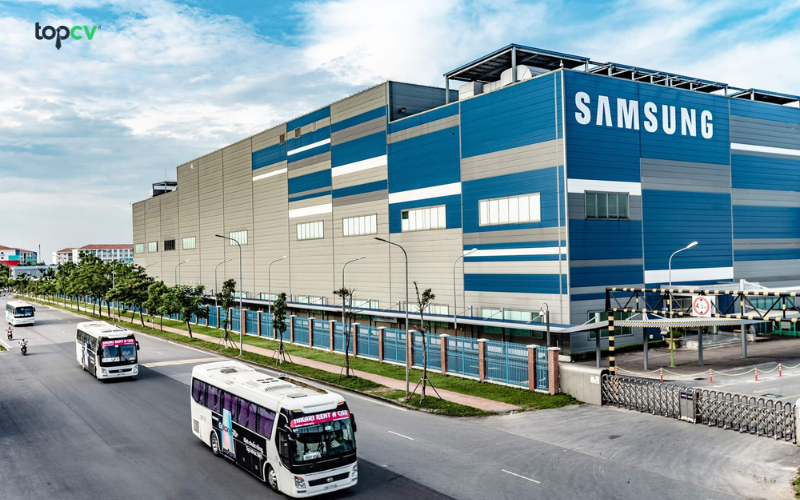 Samsung Vietnam thuộc top các công ty công nghệ tại việt nam có mức lương, thưởng khá cao và hấp dẫn